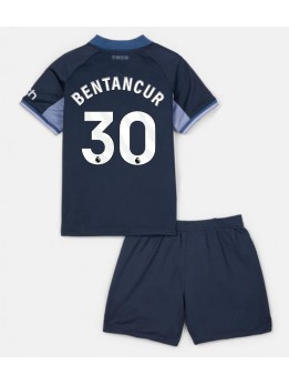 Tottenham Hotspur Rodrigo Bentancur #30 Auswärts Trikotsatz für Kinder 2023-24 Kurzarm (+ Kurze Hosen)